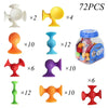 Montessori Animal Silicone Soft Building Blocks – DIY Suction Cup Assembly for Sensory Play and Educational Toy for Children