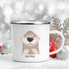 Personalized Kids Enamel Camping Mug — Forest Animals Children's Name Cup, Eco-Friendly Enamel Mug