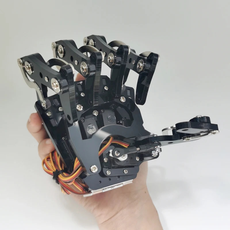 5 DOF Robot Hand with Five Fingers, Servo Control Left/Right Bionic Palm, Assembled Gripper for Arduino/ESP32 Programmable Robot