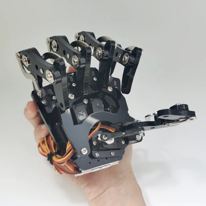 5 DOF Robot Hand with Five Fingers, Servo Control Left/Right Bionic Palm, Assembled Gripper for Arduino/ESP32 Programmable Robot