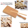 Gnocchi Board Set Italian Pasta Making Tools with Ravioli Stamp and Cutter for Homemade Cavatelli Garganelli Fettuccine