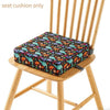 Portable Waterproof Booster Seat Cushion for Toddlers Height-Adjustable Non-Slip High Chair Pad Washable (12.6 x 12.6 x 3.15 in / 32 x 32 x 8 cm)