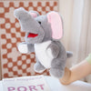 Stuffed Plush Hand and Finger Puppets, Lion Elephant Bunny Monkey Educational Toy for Kids