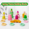 Montessori Rainbow Building Blocks Beech Wood Four Seasons Toy