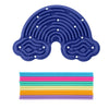 Creative Rainbow Clouds Silicone Sensory Activity Board – Double-Sided Busy Board for Color Training, Fine Motor Skills, and Fun Play