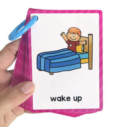 Montessori English Word Cards – Early Education Vocabulary Teaching Aids for Kids and Kindergarten Classroom Supplies
