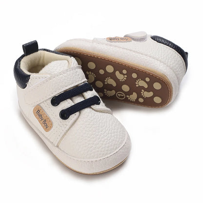New Baby Shoes Retro Leather Boy Girl Multicolor Toddler Rubber Sole Anti-Slip First Walkers Infant Moccasins