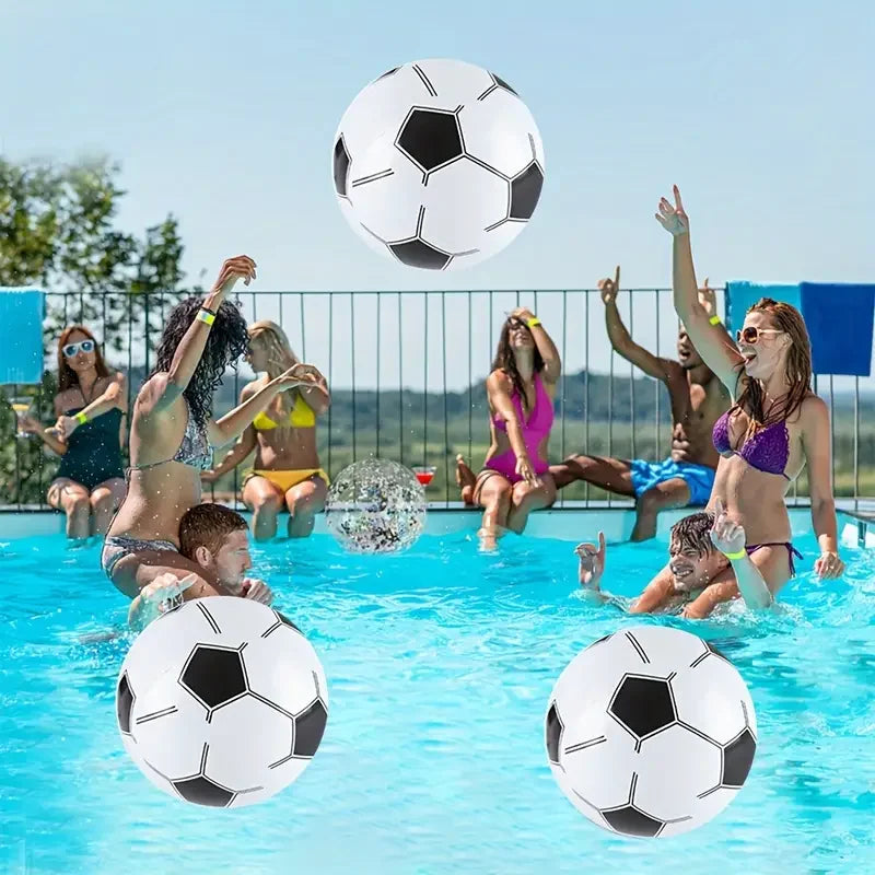 Thickened PVC Inflatable Football, Beach Ball, and Basketball for Water Pool Party Toys