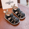 Baby Girls’ & Boys’ Sandals – Summer Infant Anti-Collision Toddler Shoes, Soft Bottom Genuine Leather Beach Sandals for Kids