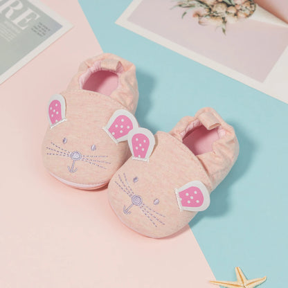 Baby Unisex Cotton Shoes – Cute Animal Bee Anti-Slip Soft Bottom First Walkers for Boys & Girls, Newborn Toddler Crib Shoes