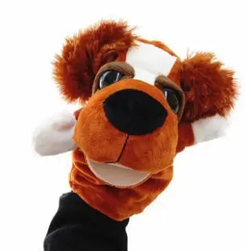 Soft Plush Horse Hand and Finger Puppet, Cartoon Toy for Kids Party Decoration