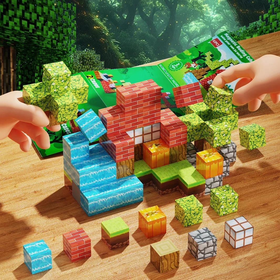 100PCS Magnetic Building Blocks STEM Construction Set for Kids