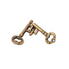 Metal Two-Key Brain Teaser Puzzle - Magic Key IQ Game for Kids & Adults