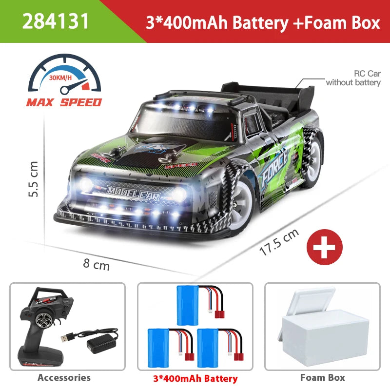 WLtoys 1:28 Mini RC Car with 30km/h Speed and 4WD Remote Control Drift