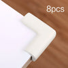 8Pcs Children Protection Corner Guards 55x55mm Soft Table Desk Baby Safety Edge Protectors