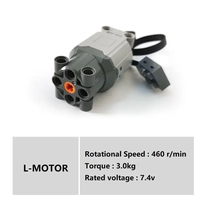 Technical MOC Micro Motor Kit – RC Power Functions Accessories for DIY Car Building Blocks