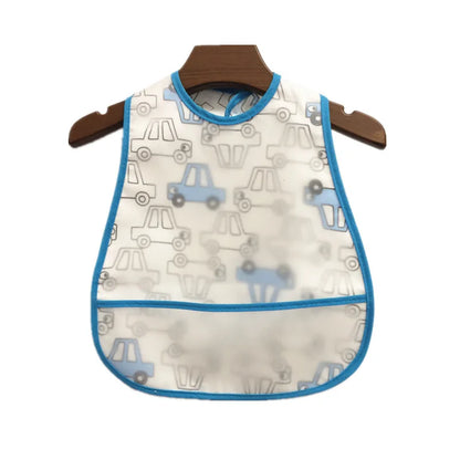 2023 New Cartoon Pattern EVA Waterproof Baby Bibs – Adjustable Feeding Apron with Pocket for Kids, Baby Burp Cloths - Kidzy Market