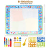100x80CM Magic Water Drawing Mat – Reusable Magic Pens, Doodle and Montessori Painting Board, Educational Toy for Kids, 39x31in, Perfect Gift