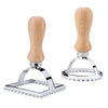 Ravioli Stamp Maker Cutter Set with Roller Wheel Wooden Handle for Pasta and Dumplings