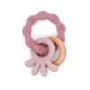 TYRY.HU Baby Small Rabbit Wooden Rattle & Teether - Mobile Pram Crib Ring, DIY Crochet Rattle Soother Bracelet | BPA-Free