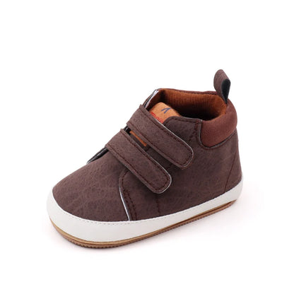 Baby Shoes Soft PU High Quality TPR Anti-Slip Sole Spring & Autumn Style for Newborn Toddler Boys and Girls
