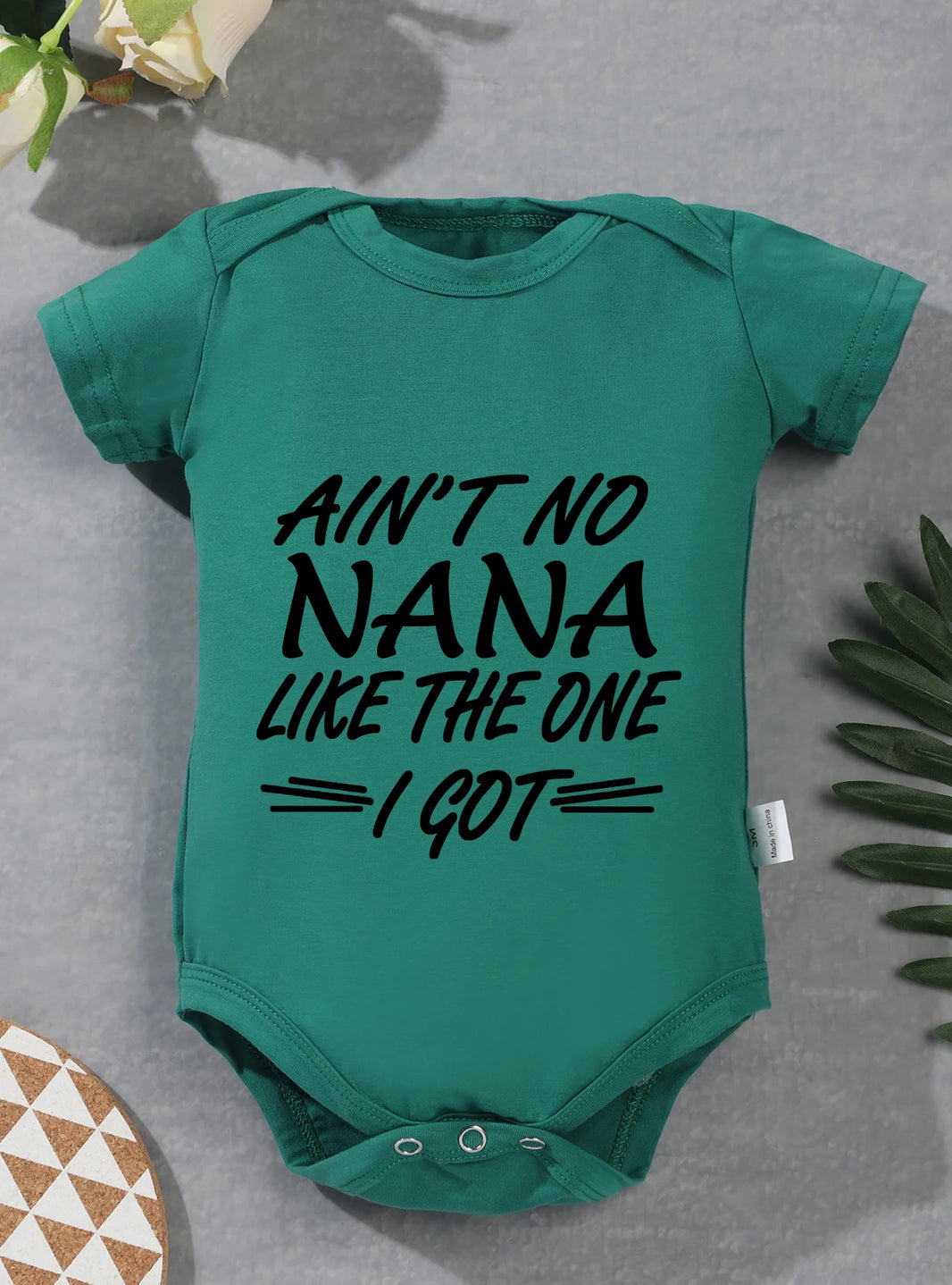 “Ain’t No Nana Like the One I Got” – Cute Baby Bodysuit, Short-Sleeve Infant Romper for Boys & Girls, Adorable Toddler Outfit