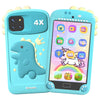 4-Inch Kids Smart Phone Toy with 48MP Dual Lens, Cartoon Design, MP3 Player, Early Educational Mobile for Children