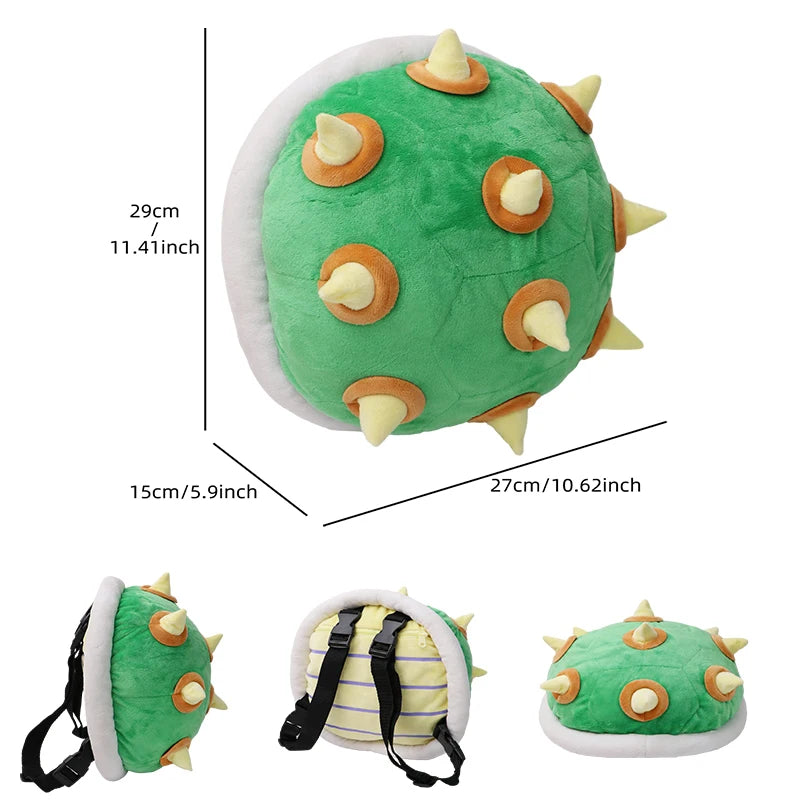 Super Mario Koopa Plush Backpack – Bowser, Larry, Lemmy, Iggy, Ludwig, and Paratroopa School Bag Cosplay Toy
