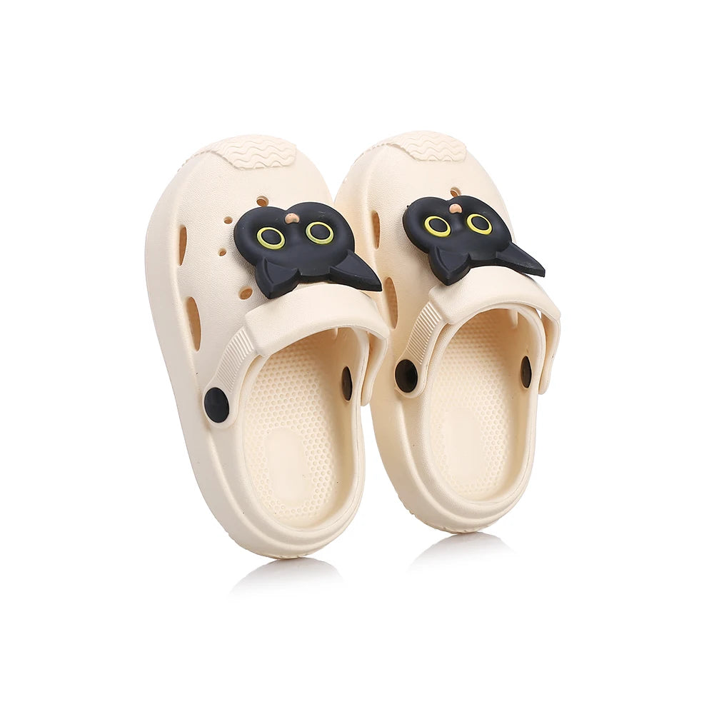 Summer Children’s Hole Slippers – Girls’ Fashion Flower Sandals, Soft Bottom Kids’ Beach Shoes, Toddler Home Slippers