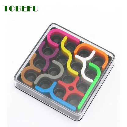Creative 3D Intelligence Puzzle, Crazy Curve Sudoku, Geometric Line Matrix Puzzle, Learning Toy for Children, Gift Toy