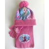 Disney Frozen Elsa and Anna Winter Accessories Set – 3-Piece Scarf, Hat, and Gloves for Kids, Keep Warm Knitting Woolen Yarn Cap