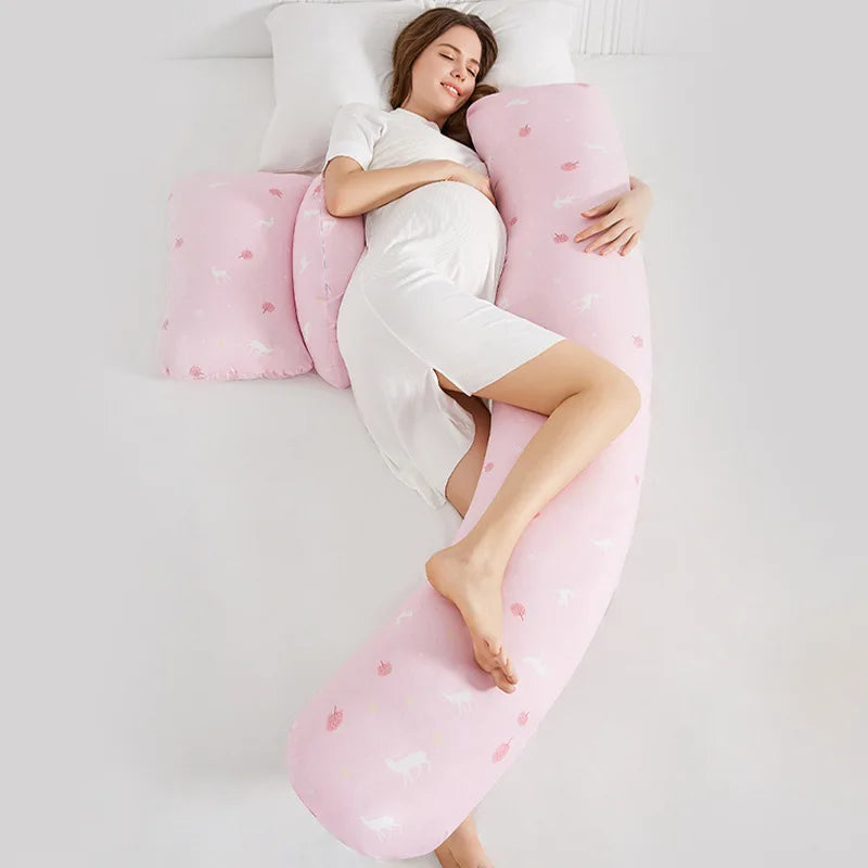 Maternity Pillow for Pregnant Women – U-Shaped Pillow for Neck, Waist, Abdomen, and Leg Support, Perfect for Side Sleepers
