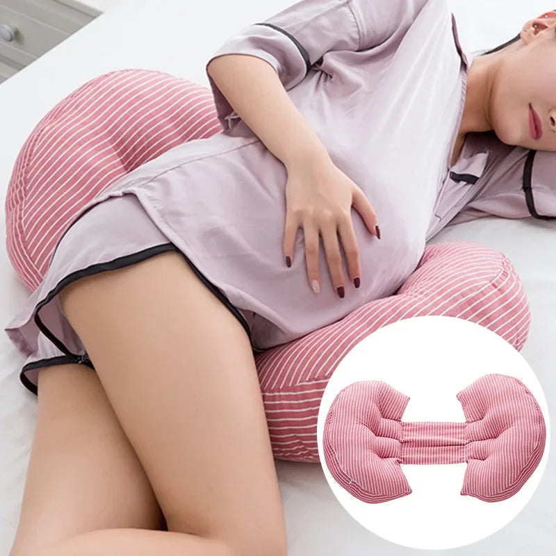 Adjustable Multifunctional Pregnancy Pillow for Side Sleepers - Waist Support and Abdomen Pillow, Maternity Supplies (1 Piece)
