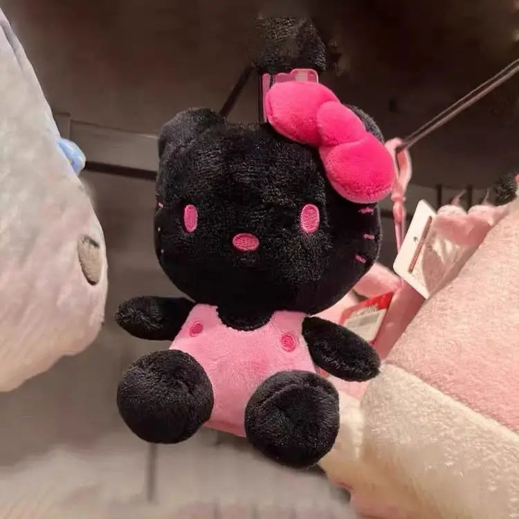 Kawaii Sanrio Hello Kitty Plush Keychain, Love Buckle Plush Doll Bag Pendant Ornament