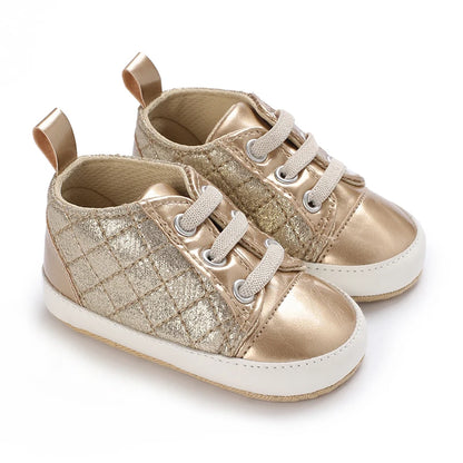 Spring and Autumn Women's Baby Casual Sports Shoes Soft Sole Anti-Slip Indoor and Outdoor First Step Walking Shoes