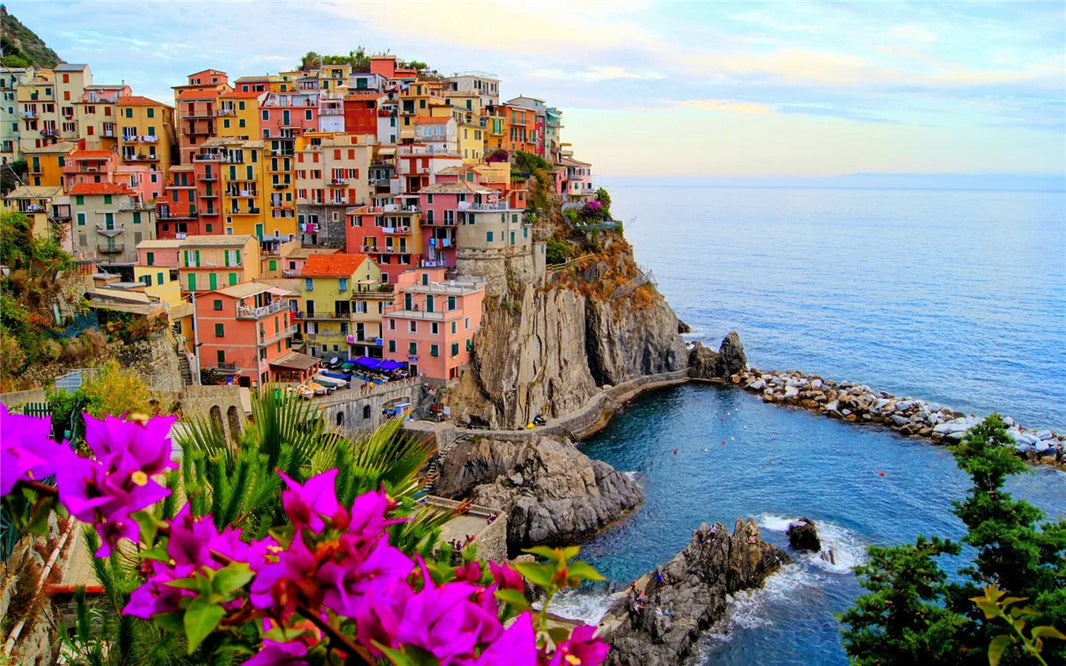 46x28cm Jigsaw Puzzles, 500 Pieces Paper Picture, Landscape Oil Painting Art Puzzle, Decompression Toy for Adults, Family Game