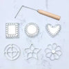 Aluminum Rosette Maker Mold With Handle - Pastry Tools For Baking Cookies