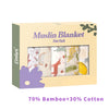 Elinfant 5-Piece Gift Set – Bamboo Cotton Muslin Bibs & Burp Cloths, 100% Cotton, 60x60cm, 2 Layers Baby Scarf & Handkerchief - Kidzy Market