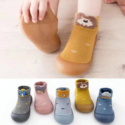 Cute and Comfy Cotton Newborn Baby First Walkers – Soft-Soled Indoor Casual Shoes, Breathable and Non-Slip Baby Shoes
