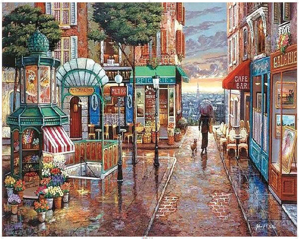 Adult Jigsaw Puzzle 1000 Pieces, Landscape Animation Paper Puzzle, Decorative Painting, Brain Exercise Toy