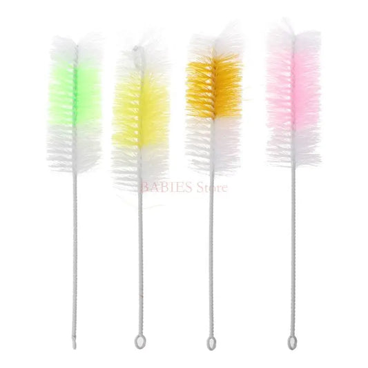 C9GB 2pcs Practical Baby Nipple & Milk Bottle Nylon Cleaner – Nipple Brush & Washing Brush for Cups & Bottles