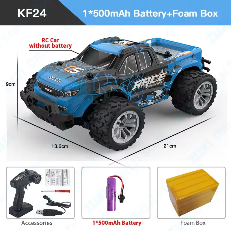 ZWN 1:16/1:20 RC Car with LED Light and 2WD Off-Road Climbing Remote Control