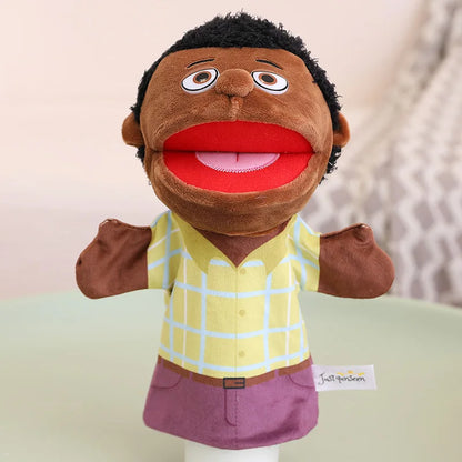 28-33cm Kids Plush Finger and Hand Puppets, Role Play Bedtime Story Toys for Boys and Girls