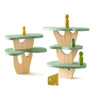 Montessori Wooden Stacking Toys for Baby - Forest House Blocks Sensory Educational Gift