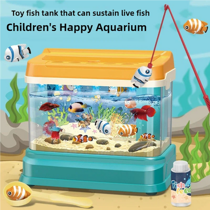 Montessori Wooden Magnetic Fishing Toys for Kids – Cartoon Marine Life Cognition, Parent-Child Interactive Education Game