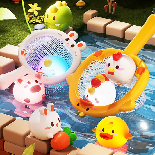 Baby LED Light Up Bath Toy – Soft Rubber Floating Luminous Duck for Kids