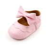 Meckior Baby Girl Shoes – Leather Rubber Sole Anti-Slip Toddler First Walkers, Newborn Infant Crib Shoes