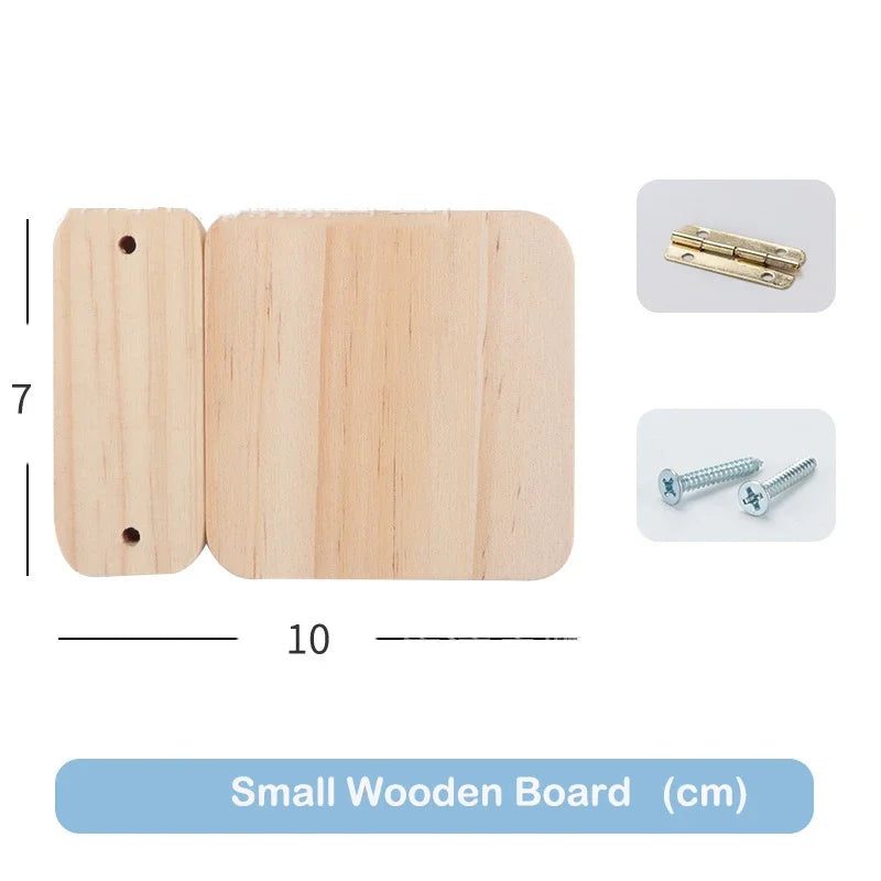 Montessori Busy Board DIY Accessories – Learning and Educational Components, Wooden Parts for Baby Activity Board Games