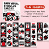 Baby High-Contrast Visual Stimulation Flash Cards – Montessori Infant Cognitive Toy