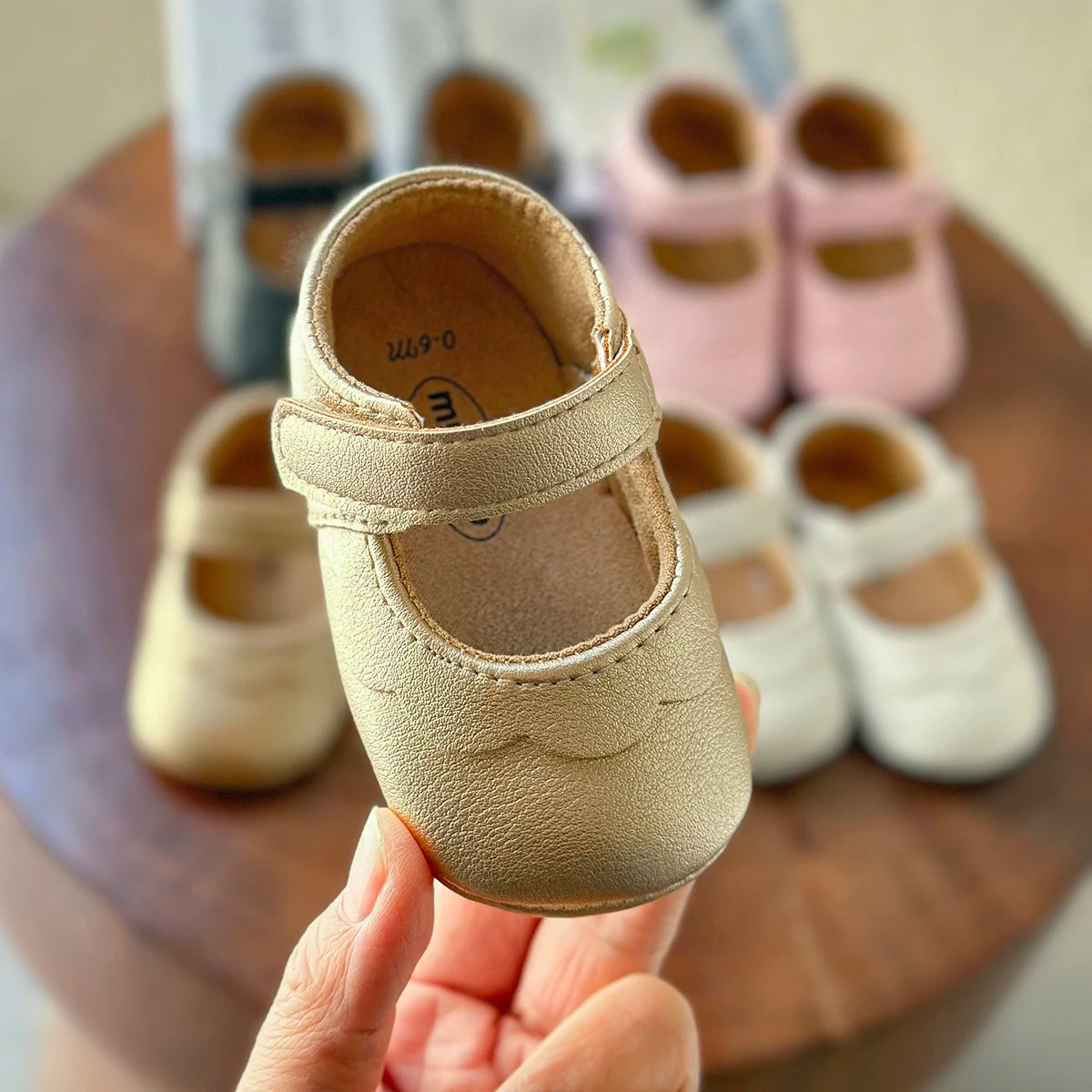 Baby Girls Shoes Multicolour Princess Toddlers Soft Soled Non-Slip Crib Shoes First Walkers 0-18M